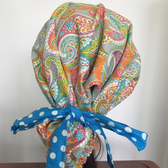 Scrub CAP/HAT *Reversible *Long Ties NWOT - Picture 3 of 14